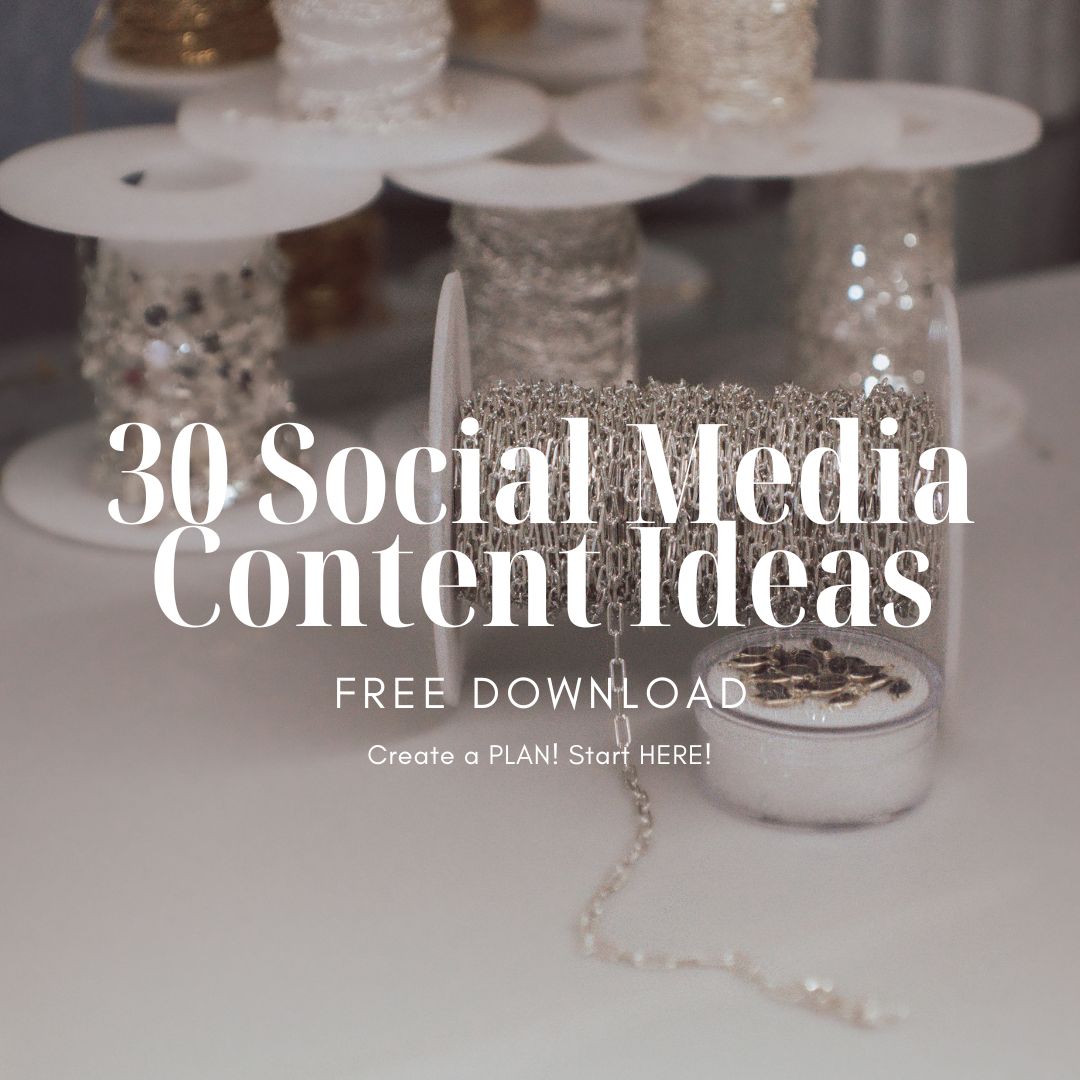 Permanent Jewelry Content | 30 FREE Ideas with Flash and Fuse